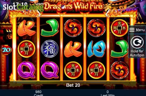 Ροδέλες. Dragon's Wild Fire Κουλοχέρης