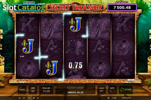 Οθόνη4. Secret Treasure (Greentube) Κουλοχέρης