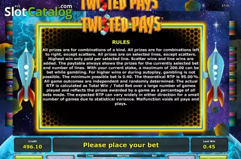 Πίνακας πληρωμών 4. Twisted Pays Κουλοχέρης