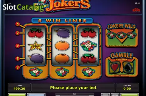 Ροδέλες. 5 Line Jokers Κουλοχέρης