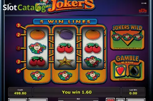 Διπλασιάστε. 5 Line Jokers Κουλοχέρης