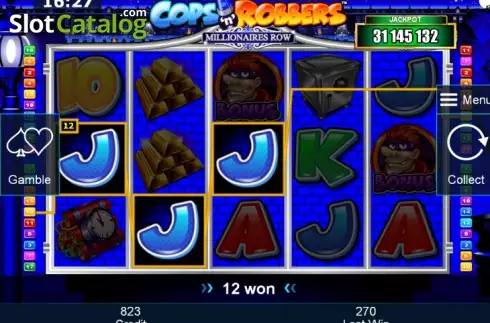 Νίκη. Cops 'n' Robbers Millionaires Row Κουλοχέρης
