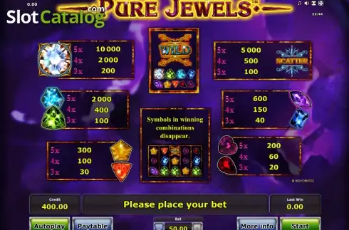 Πίνακας πληρωμών 1. Pure Jewels Κουλοχέρης