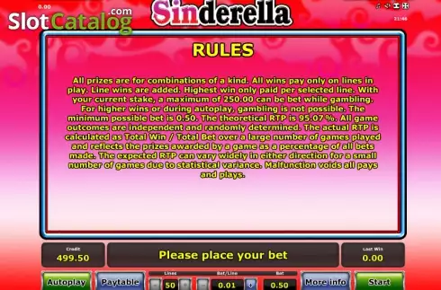 Πίνακας πληρωμών 4. Sinderella Κουλοχέρης 