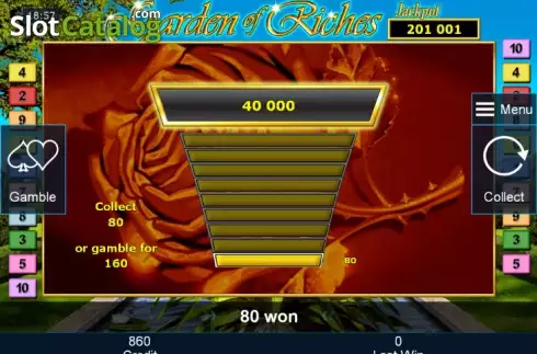 Διπλασιάστε. Garden of Riches Κουλοχέρης