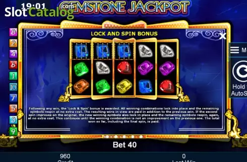 Πίνακας πληρωμών 3. Gemstone Jackpot Κουλοχέρης