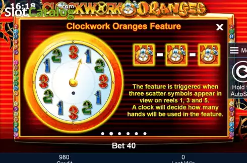 Πίνακας πληρωμών 2. Clockwork Oranges Κουλοχέρης
