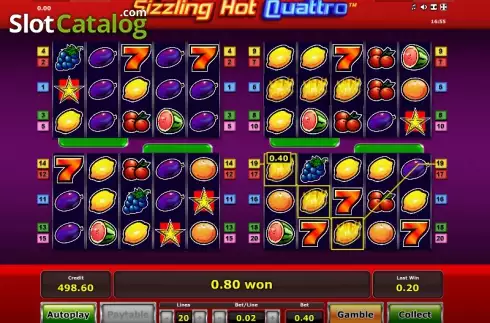 Νίκη. Sizzling Hot Quattro Κουλοχέρης