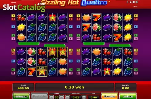 Σκορπίζω. Sizzling Hot Quattro Κουλοχέρης