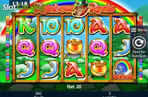 Ροδέλες. Rainbow Reels (Greentube) Κουλοχέρης