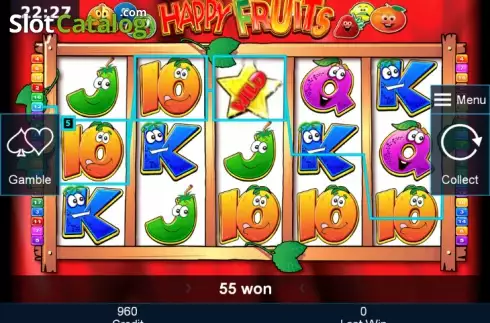 Αγριος. Happy Fruits (Novomatic) Κουλοχέρης