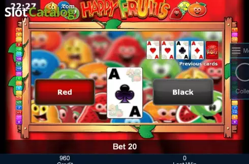 Διπλασιάστε. Happy Fruits (Novomatic) Κουλοχέρης