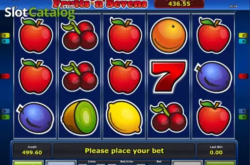 Ροδέλες. Fruits´n Sevens Κουλοχέρης