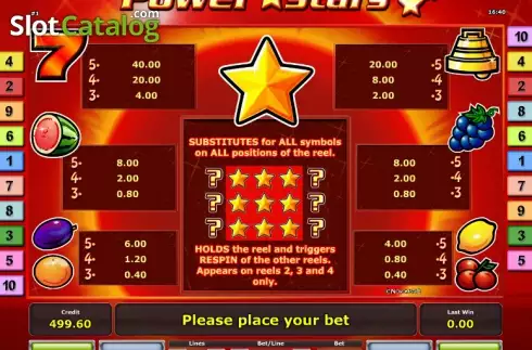 Πίνακας πληρωμών 1. Power Stars Κουλοχέρης 
