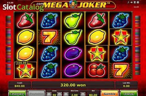 Σκορπίζω. Mega Joker (Novomatic) Κουλοχέρης