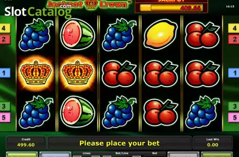 Ροδέλες. Jackpot Crown Κουλοχέρης