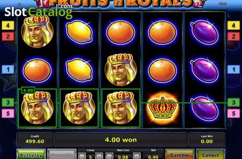 Νίκη. Fruits´n Royals Κουλοχέρης