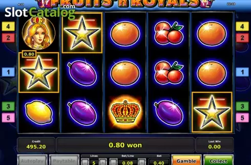 Σκορπίζω. Fruits´n Royals Κουλοχέρης