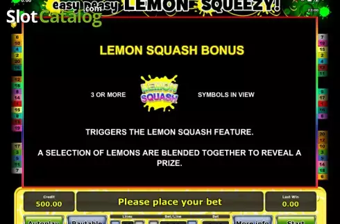 Πίνακας πληρωμών 4. Easy peasy Lemon squeezy Κουλοχέρης