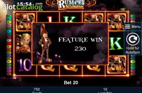 Κερδίστε παρουσίαση. Rumpel Wildspins Κουλοχέρης