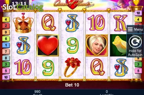 Ροδέλες. Queen of Hearts deluxe Κουλοχέρης