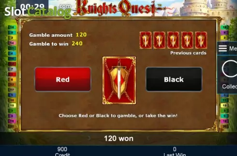 Διπλασιάστε. Knights Quest Κουλοχέρης