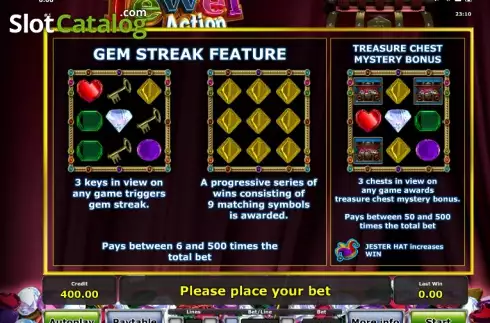 Πίνακας πληρωμών 2. Jewel Action Κουλοχέρης