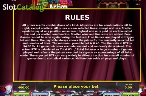 Πίνακας πληρωμών 4. Jewel Action Κουλοχέρης