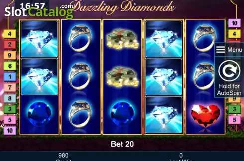 Ροδέλες. Dazzling Diamonds Κουλοχέρης