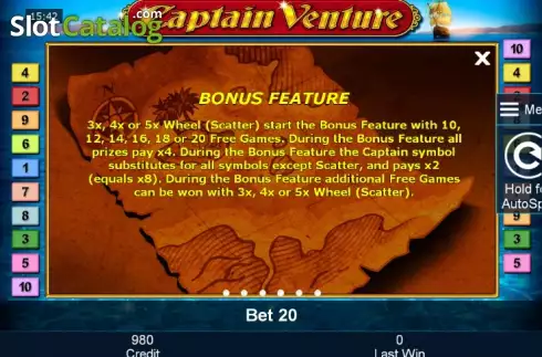 Πίνακας πληρωμών 4. Captain Venture Κουλοχέρης