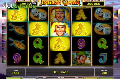 Οθόνη 1. Jester´s Crown slot Κουλοχέρης