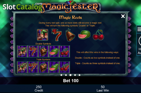 Πίνακας πληρωμών 3. Magic Jester Κουλοχέρης