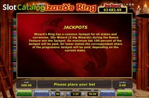 Οθόνη9. Wizard's Ring Κουλοχέρης