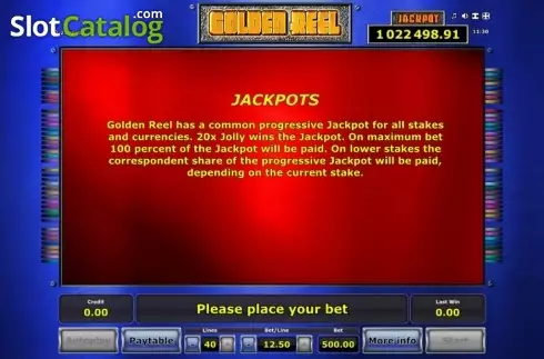 Οθόνη7. Golden Reel Κουλοχέρης