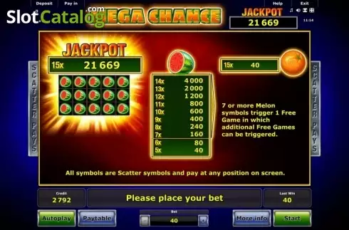 Οθόνη2. Mega Chance Κουλοχέρης