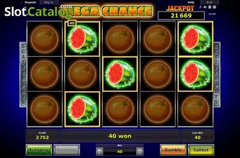Οθόνη4. Mega Chance Κουλοχέρης