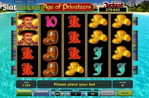 Οθόνη 1. Age of Privateers Κουλοχέρης 