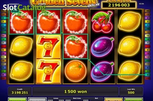 Οθόνη 1. Golden Sevens Deluxe Κουλοχέρης