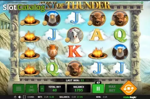 Οθόνη 2. Sky of Thunder Κουλοχέρης