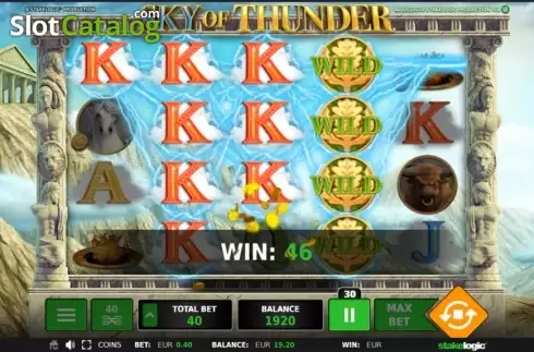 Οθόνη 3. Sky of Thunder Κουλοχέρης