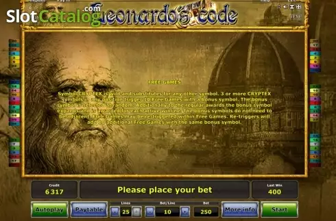 Οθόνη3. Leonardo's Code Κουλοχέρης