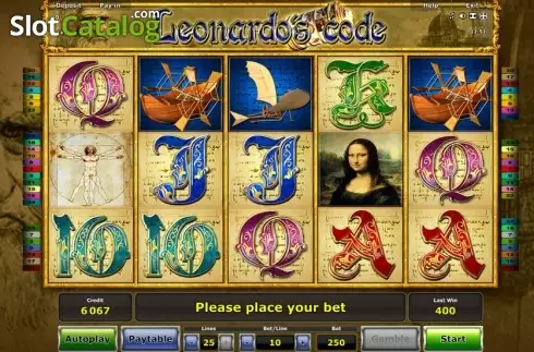 Οθόνη4. Leonardo's Code Κουλοχέρης