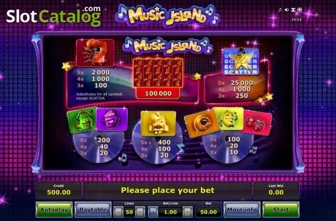 Οθόνη7. Music Island Κουλοχέρης 