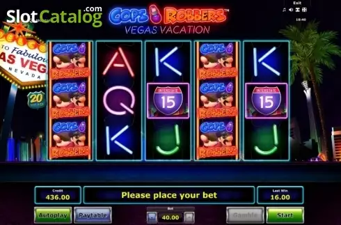 Οθόνη2. Cops 'n' Robbers Vegas Vacation Κουλοχέρης