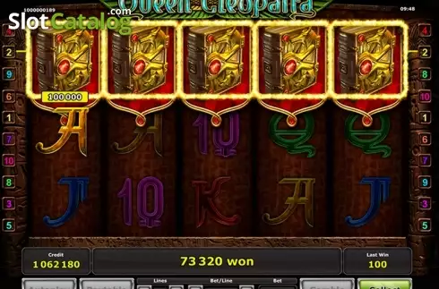 Win screen. Queen Cleopatra Κουλοχέρης
