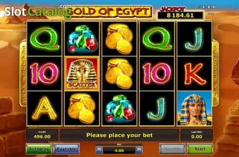 Οθόνη2. Gold of Egypt (Green Tube) Κουλοχέρης