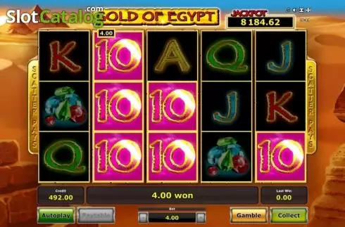 Οθόνη3. Gold of Egypt (Green Tube) Κουλοχέρης