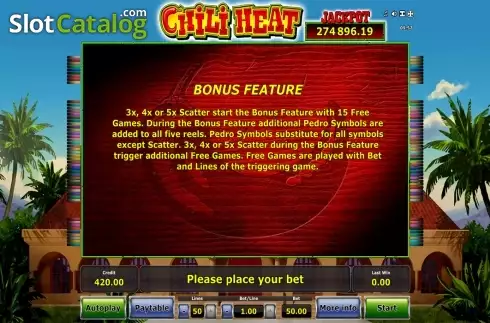 Οθόνη7. Chili Heat (Green Tube) Κουλοχέρης
