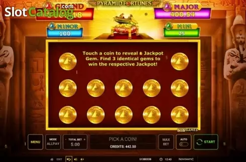 Οθόνη4. Pyramid Fortunes Κουλοχέρης