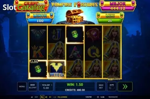 Οθόνη3. Vampire Fortunes Κουλοχέρης 
